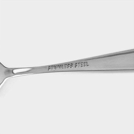 A set of spoons of tea shares "Simple", length 15.2 cm, 6 pcs, silver color-3