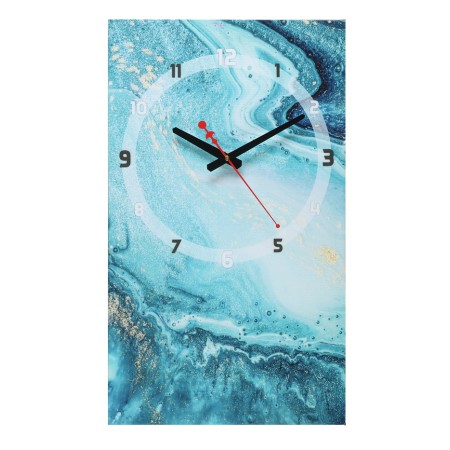 Carty clock is wall-mounted, interior "sea", 35 x 60 cm, on canvas, silent-8