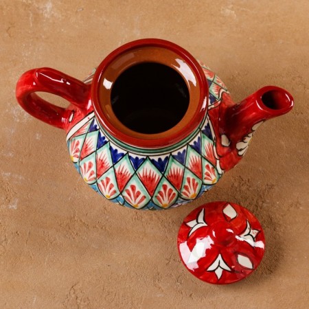 Rishtan ceramics "Patterns", 0.8 ml, red-3