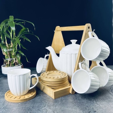 Tea Service Lenardi, on a stand, 7 items-1
