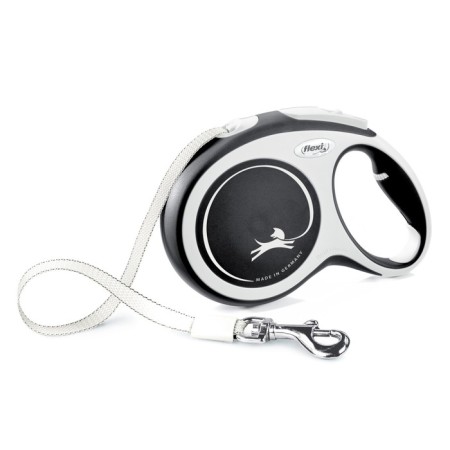 Roulette Flexi New Line Comfort L (up to 50 kg) tape, 8 m gray/black