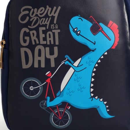 Baby backpack on lightning, blue color-5