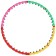 Hoop with rubber spikes onlitop, collapsible, D = 98 cm, 1.2 kg, Mix color