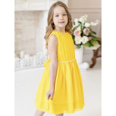 Bella dress, height 98 cm, yellow color-3