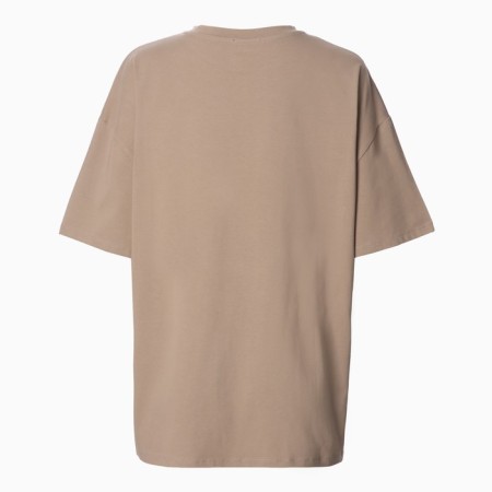 T-shirt female, brown color, Oversize size (42-46)-9