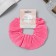 Hair elastic band "Orbit" Classic Classic gloss, 12 cm, pink