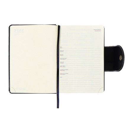 Dated diary 2024 A5 176 sheets, Devente.norwich, hard cover with artificial leather foam, lies, cream block 70 g/m2, blue-8
