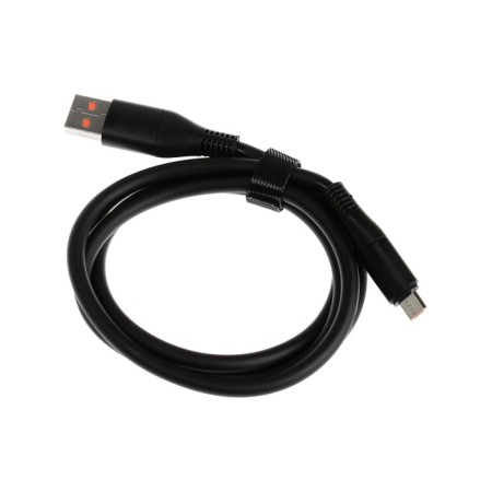 MicroUSB cable - USB, 2.4 A, TPE braid, thickened, 1 meter, black-2