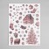 New Year sticker interior color "Pink Christmas tree" 30x40 cm