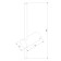 Interior backlight Elektrostandard, Cane Led 12 W, 600x55x90 mm, IP20, black color