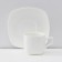 Service Porcelain TeaX ILONA, 12 items: 6 cups 200 ml, 6 saucers, white color