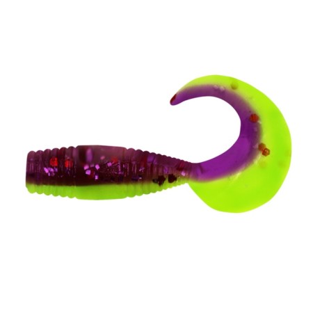 Twizter Yaman Pro Spry Tail, r.7.6 cm, color #26 - Violet Chartreuse, 3 pcs.