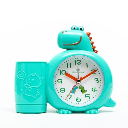 Clock - organizer with the alarm clock "Dinosaur", discrete move, D -8 cm, 15.8 x 13.5 cm, aa