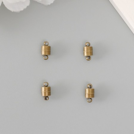 Flasp Magnetic Metal Bronze Metal 0.7x1.2x0.7 cm-2