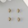 Flasp Magnetic Metal Bronze Metal 0.7x1.2x0.7 cm