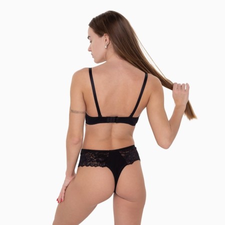 Women's bra, black color, size 80V-1
