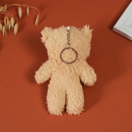 Tekstil key "Beige Bear with Bantik" 8x5x13 cm-2