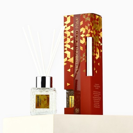 Diffusor Aromatic sticks New Year's "Happy New Year", 50 ml, aroma Winter Forest-1