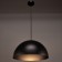 Bayerlux suspension Bayerlux "Barkas" E27 1x40W black 39x39x100 cm