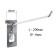 The hook on the grid is single, the color is chrome, d = 6 mm, l = 20 cm