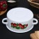 Pan, 2 l, metal cover, plastic handle, induction, mixture mix, white color
