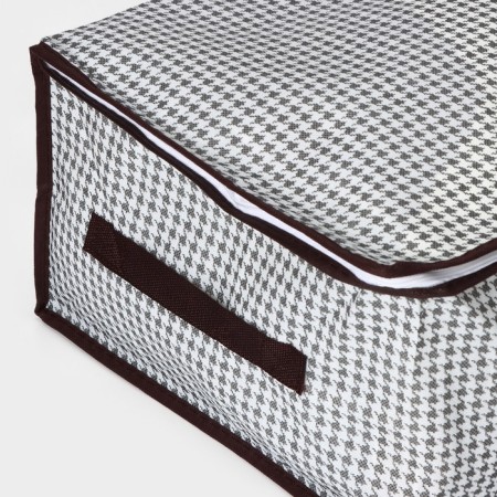 COVFR for storing things "Willy", 45 × 30 × 20 cm, white-brown color-2