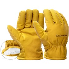 Kraftool Extrem 1137-XL gloves, leather, insulated, size XL