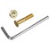 Rifles for the Dream Bike skateboard, 25 mm, gold color
