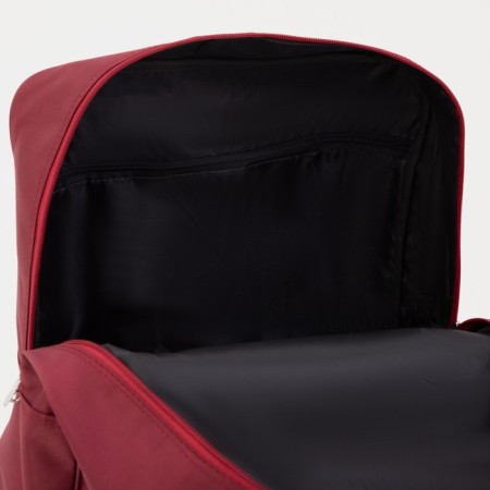Road bag 20 "on wheels, lightning department, outer pocket, burgundy color-3