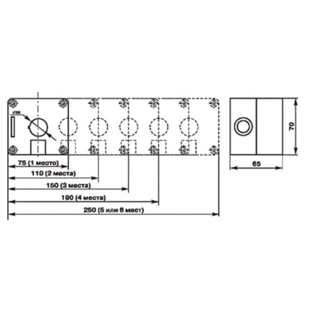 Corps Plastic KP 2 buttons 22 mm-4