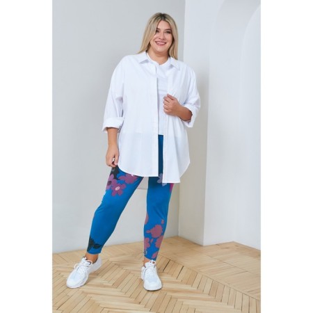 Female legins, size 56, blue color-1