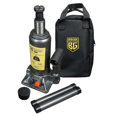 Hydraulic jack Berger BG1270, bottle, 4 t, picking up 180 mm, rise 340 mm