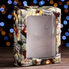 Gift box, lid is, with the window 