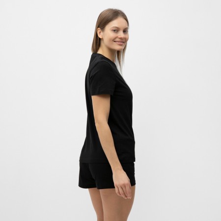 Homemade female set (T -shirt, shorts), black color, size 44-2