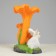 Garden figure "Mushroom Fox with a bunny" 27x28x34cm