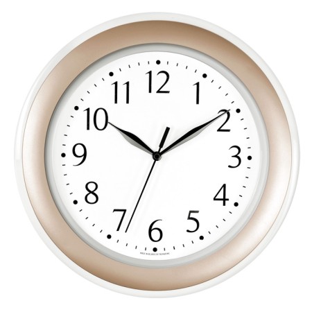Watch Wall Interior "Classics", silent, D-30 cm, rim transparent golden