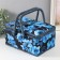 Casket for needlework "Blue flowers on blue" 19x26x14.5 cm
