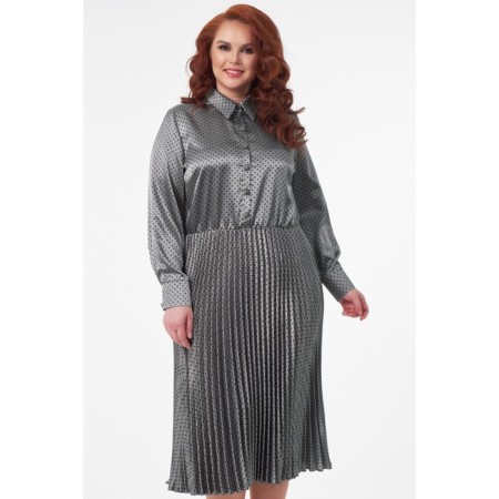 Women's dress, size 56, gray color-1