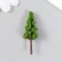 Artificial plant for creativity plastic "Fir" 2x4.3 cm