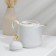 Bomond Tea Porcelain Service, 14 objects: kettle 1 liter, 6 cups 220 ml, 6 saucer d = 14 sm, sugar tower 400 ml