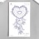 Tattoo on the body Blue "Dream Catcher - Heart" 18x11 cm