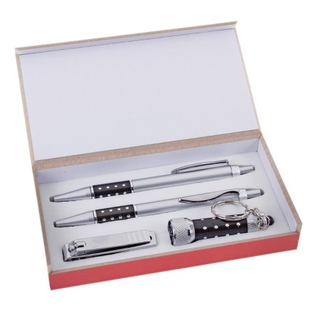 Gift set 4V1 (2 handles, nippers, red flashlight) mix-11