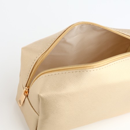 Cosmetic bag dorus, 18*7*9, lightning departure, lining, gold-2