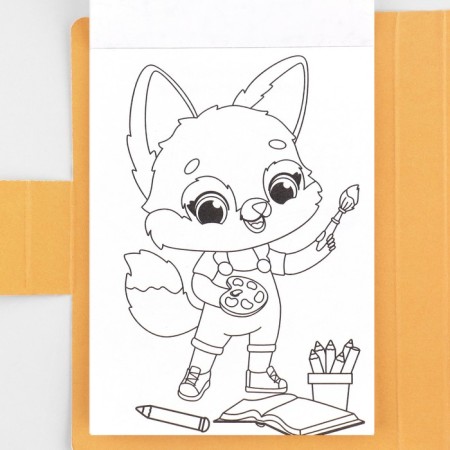 Set in a postcard: a tear -off block with tasks and pencils "for those who have paws"-6