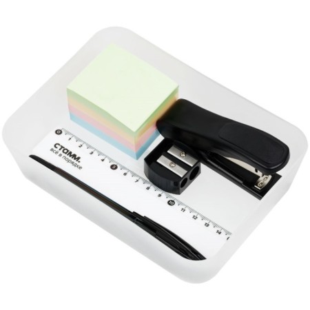 Tray for stationery "Istanm", small, transparent-4