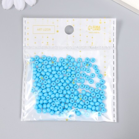 Glass beads 6/0 "cornflower" 15 grams-2
