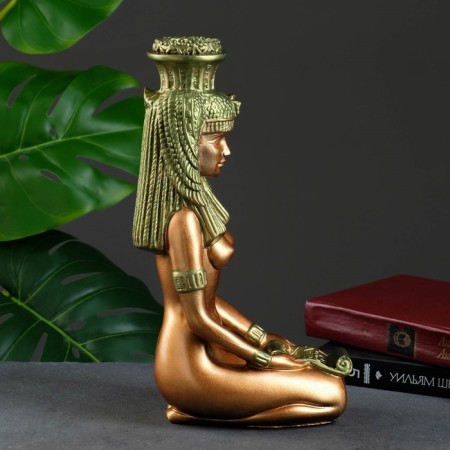 Figure "Cleopatra" copper with gold, 31x20x12cm-1