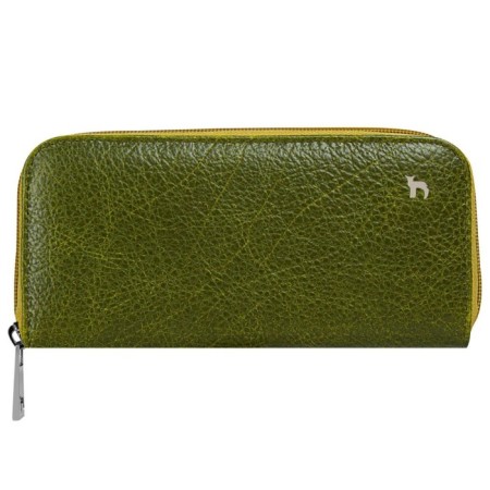 Lightning wallet, department for bills/maps (4)/coins, swamp color 19x10.5x2.5cm