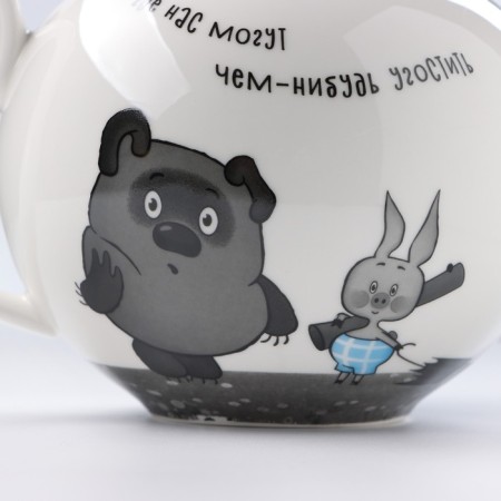 Porcelain kettle "Winnie Puh", 1200 ml-6