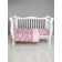 A set in a crib 3 objects Baby Boom, a delicate dance print, pink color